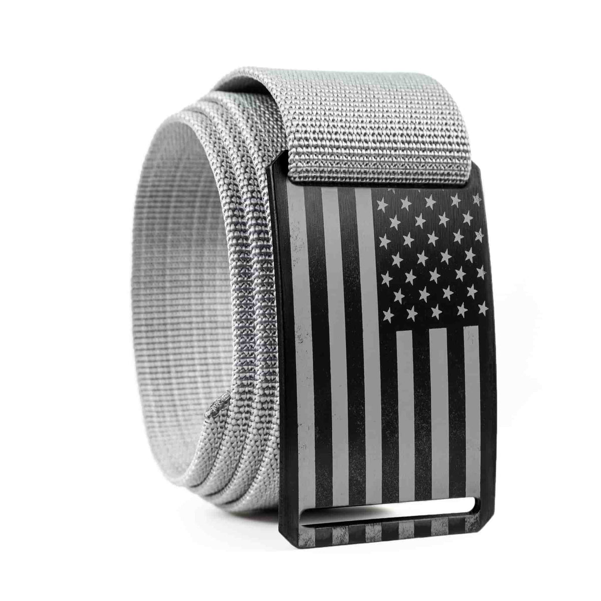 GRIP6 USA Black Flag Belt with American flag buckle