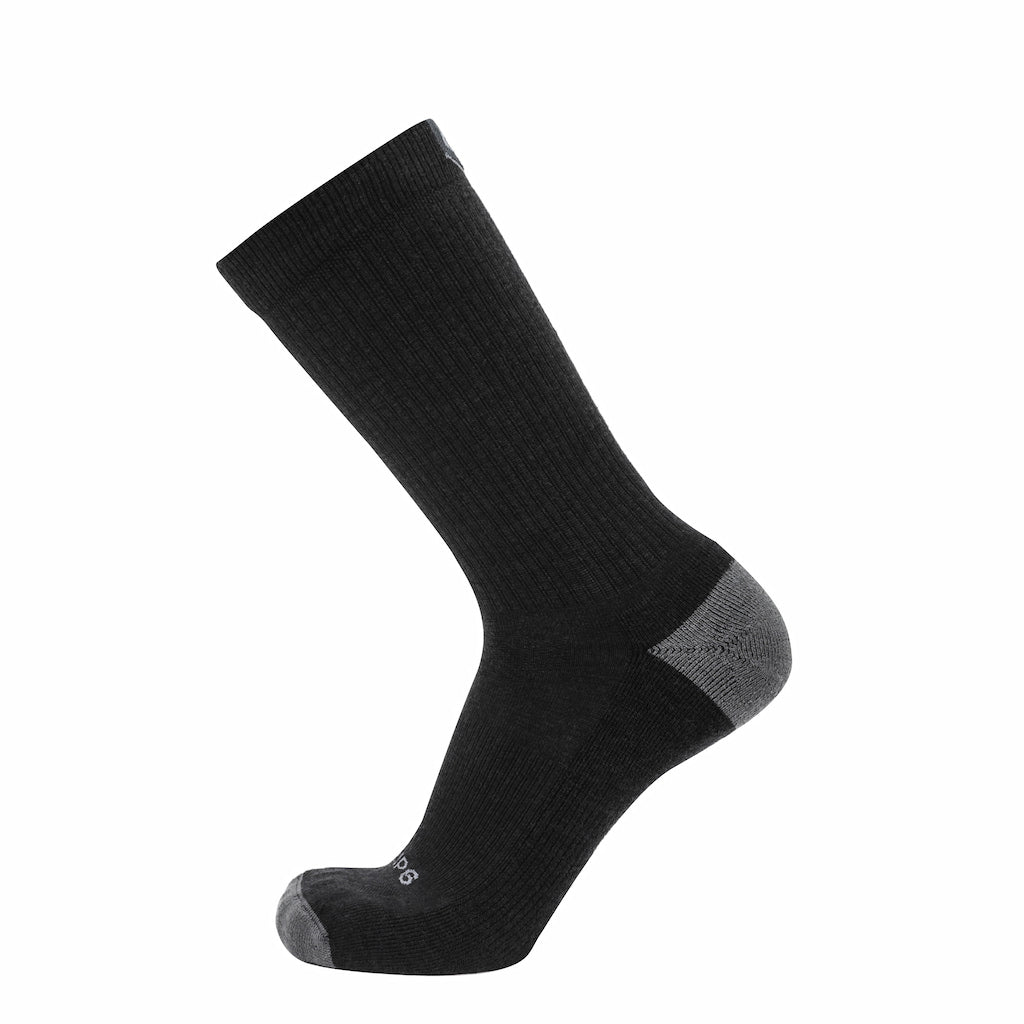 GRIP6 Carbon Casual Crew midweight merino wool sock
