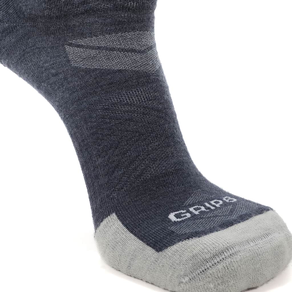 Denim - Run No Show Lightweight Merino Wool Sock