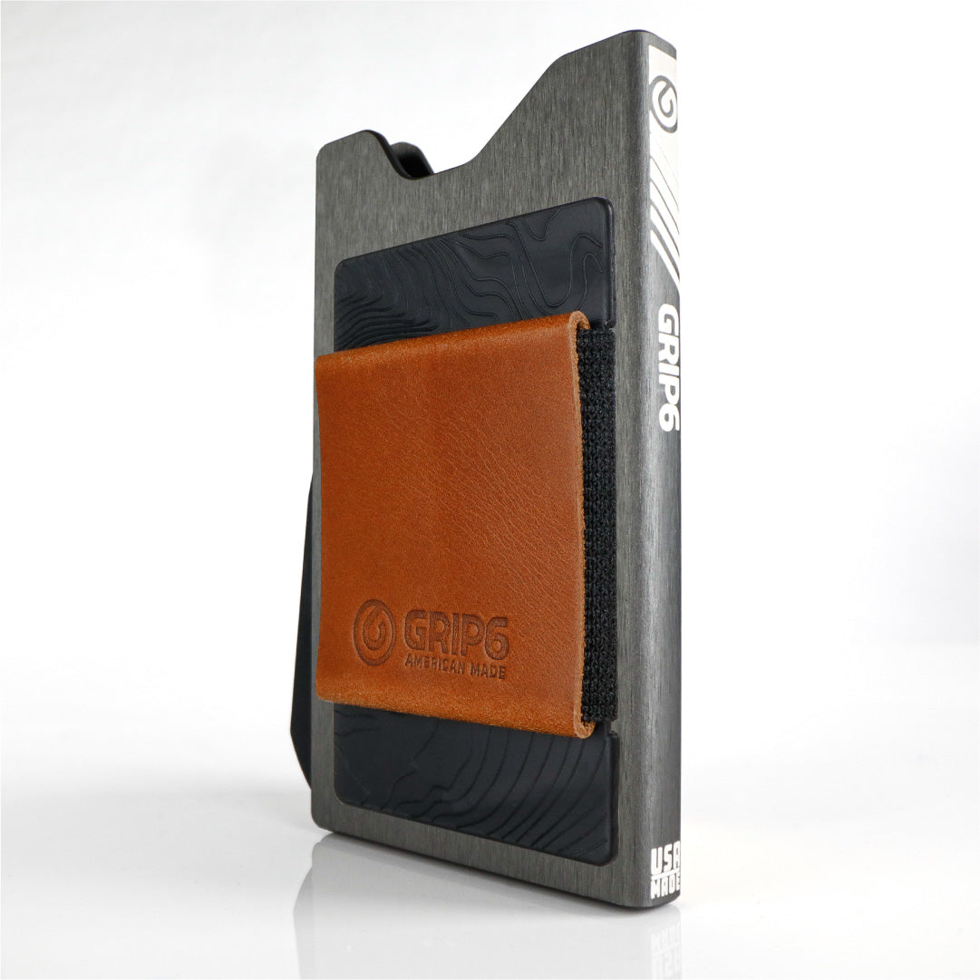 GRIP6 minimalist wallet in Gunmetal
