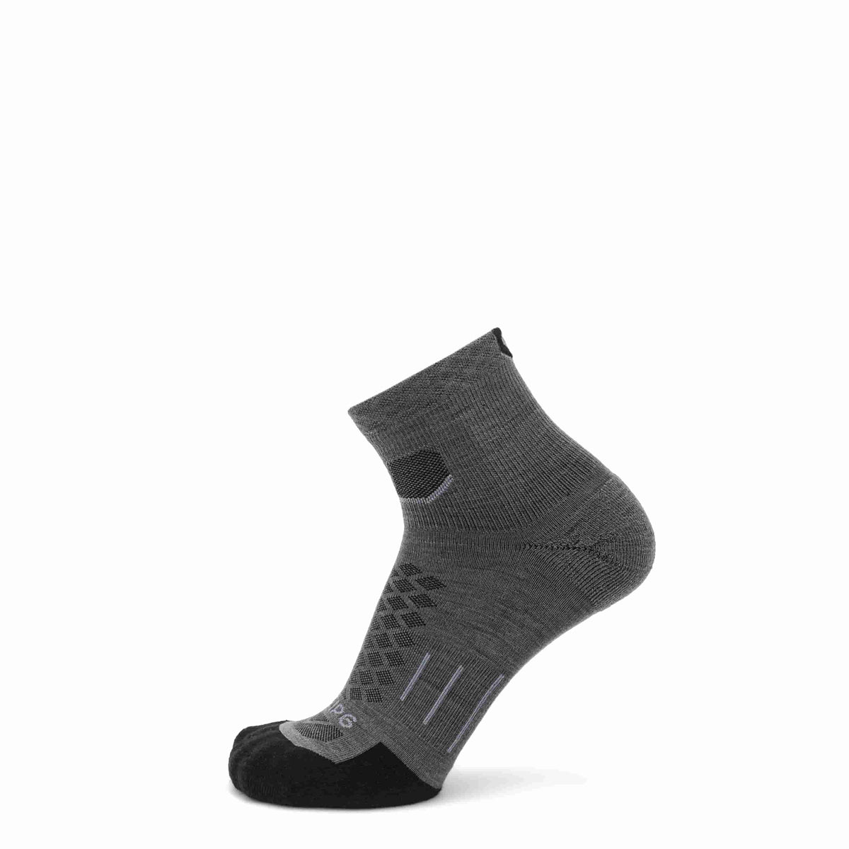 3 Pack Tarmac - Run 1/4 Crew Lightweight Merino Wool Sock