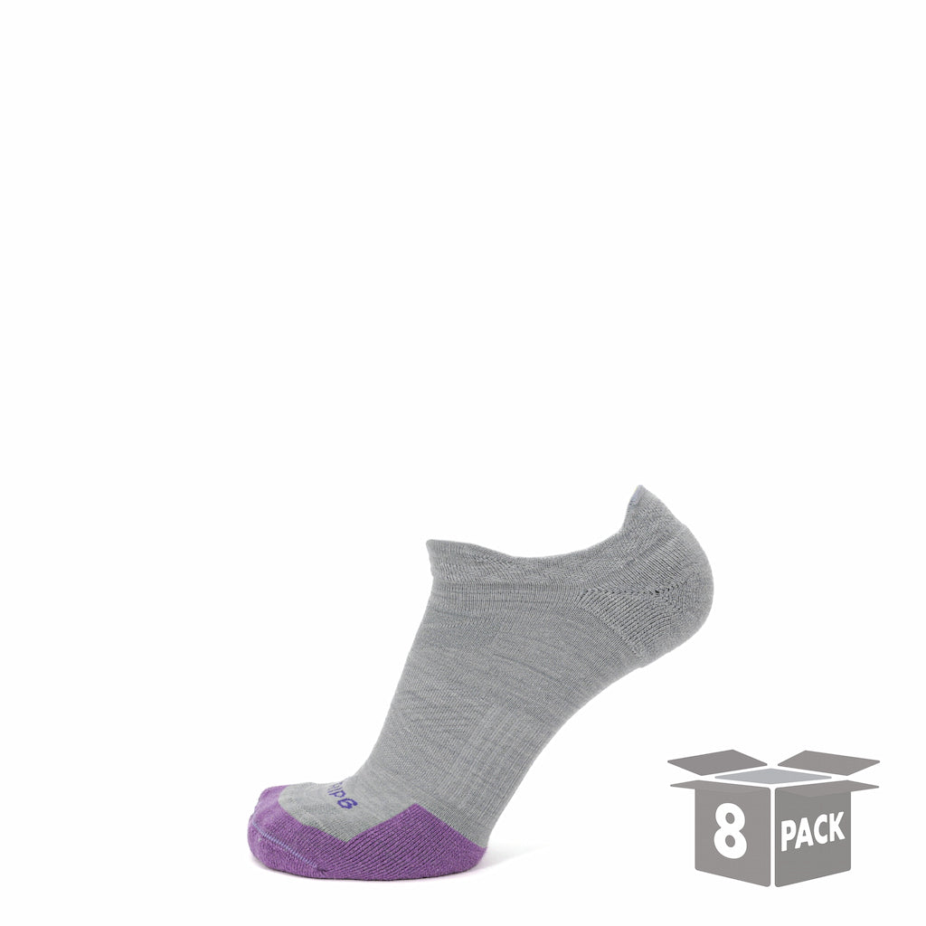 8 Pairs Laurel - Run No Show Lightweight Merino Wool Sock
