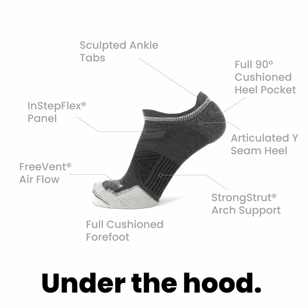 Basalt - Run No Show Lightweight Merino Wool Sock