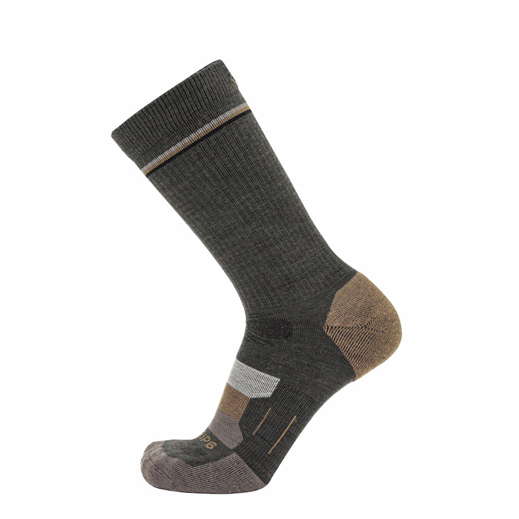 GRIP6 Cabin Hike Crew lightweight merino wool sock