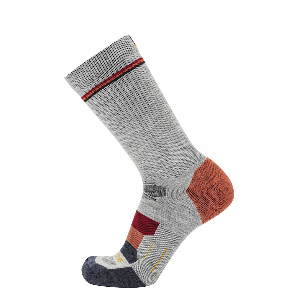 GRIP6 Campfire Hike Crew lightweight merino wool sock