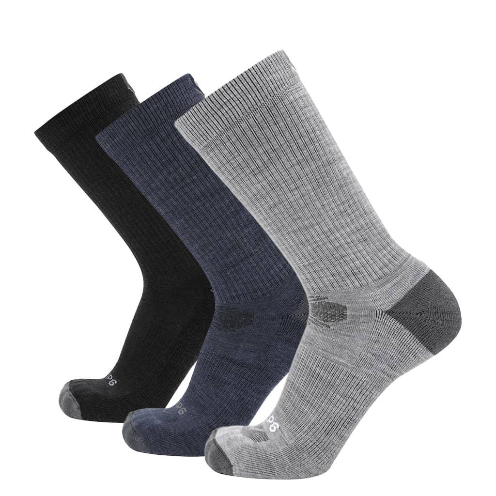 GRIP6 Casual Socks bundle — Casual Crew midweight merino wool variety pack