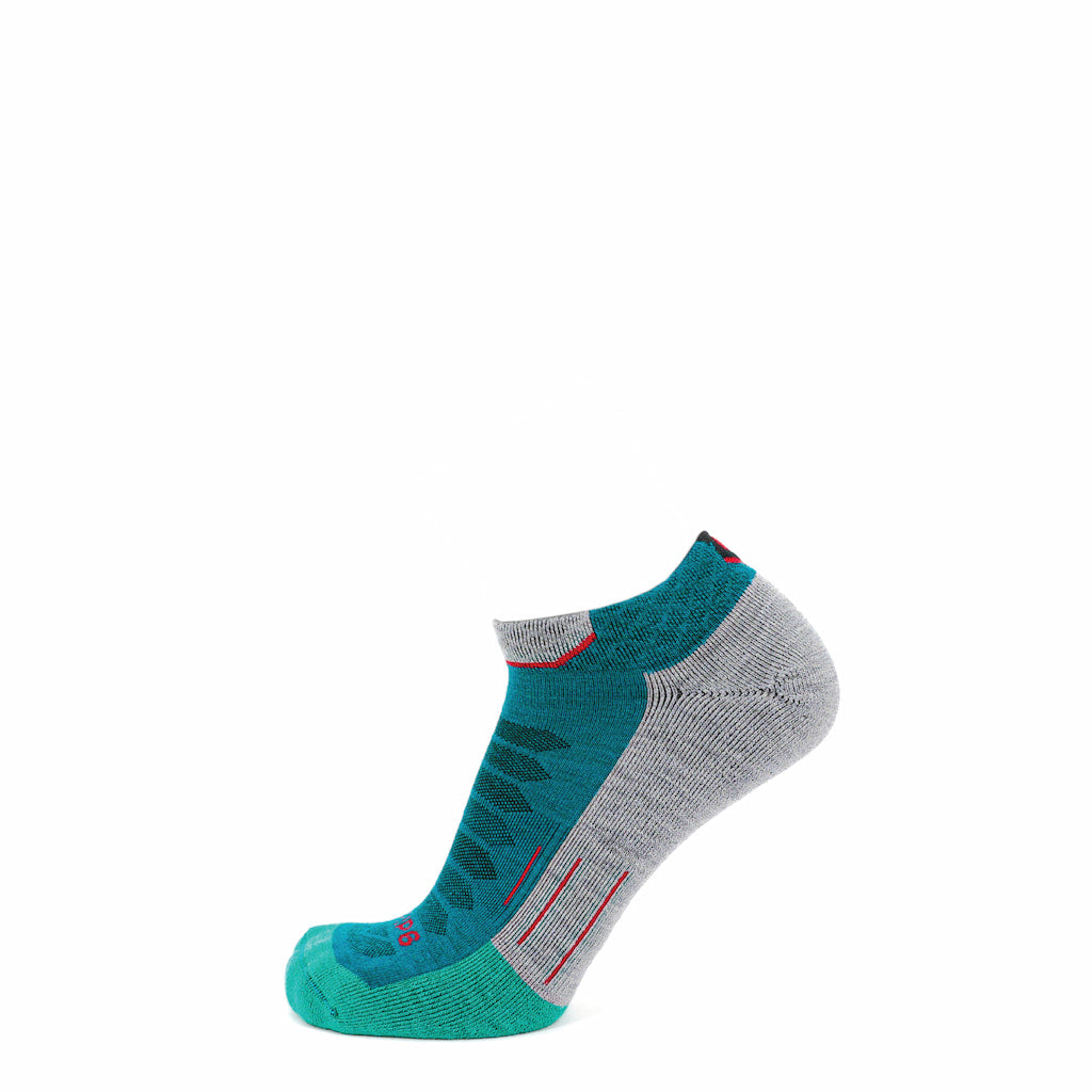 GRIP6 Emerald Run Ankle midweight merino wool sock
