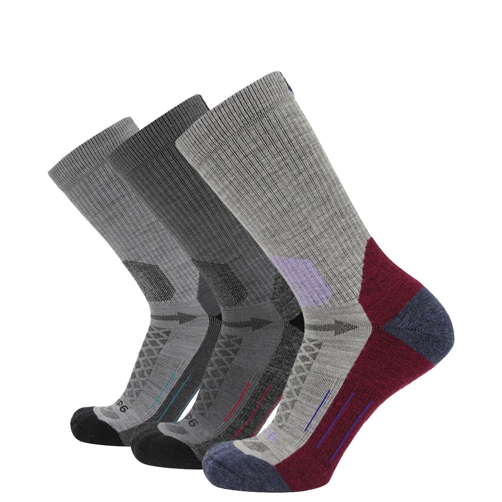 GRIP6 Hike Socks bundle — Hike Crew midweight merino wool variety pack