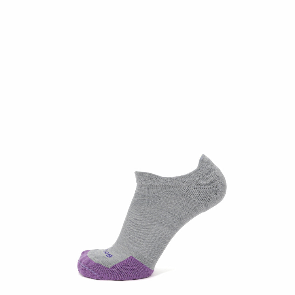 GRIP6 Laurel Run No Show runweight merino wool sock