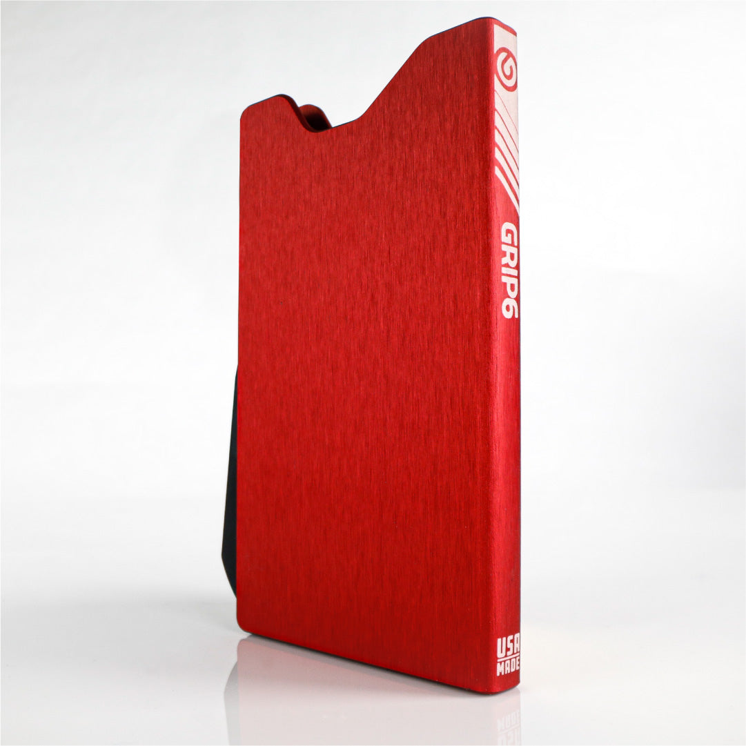 red minimalist wallet