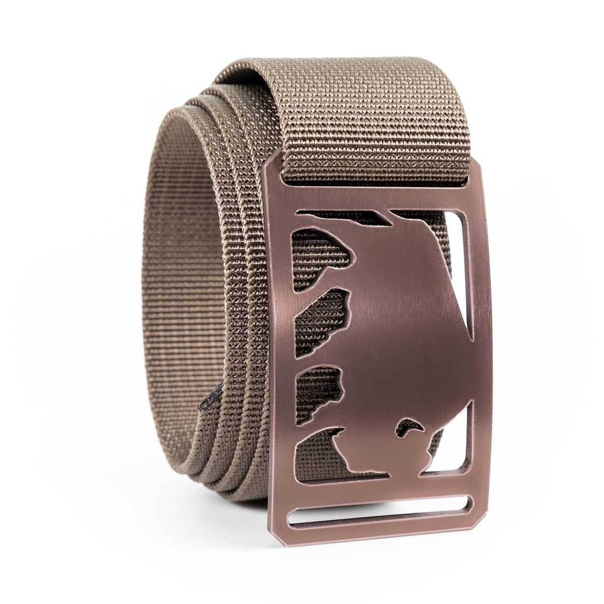 buffalo belt buckle with tan belt
