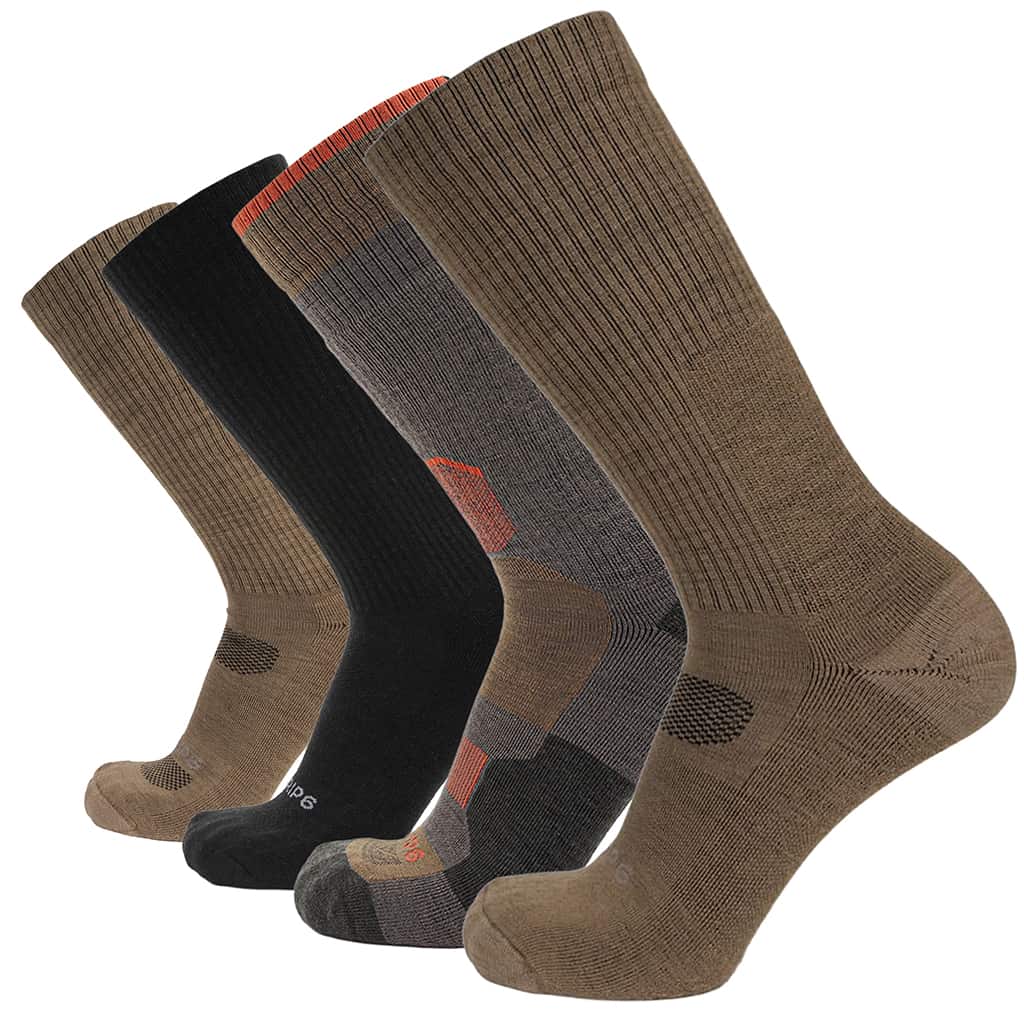 GRIP6 Tactical Socks bundle — Tactical Boot weight merino wool variety pack
