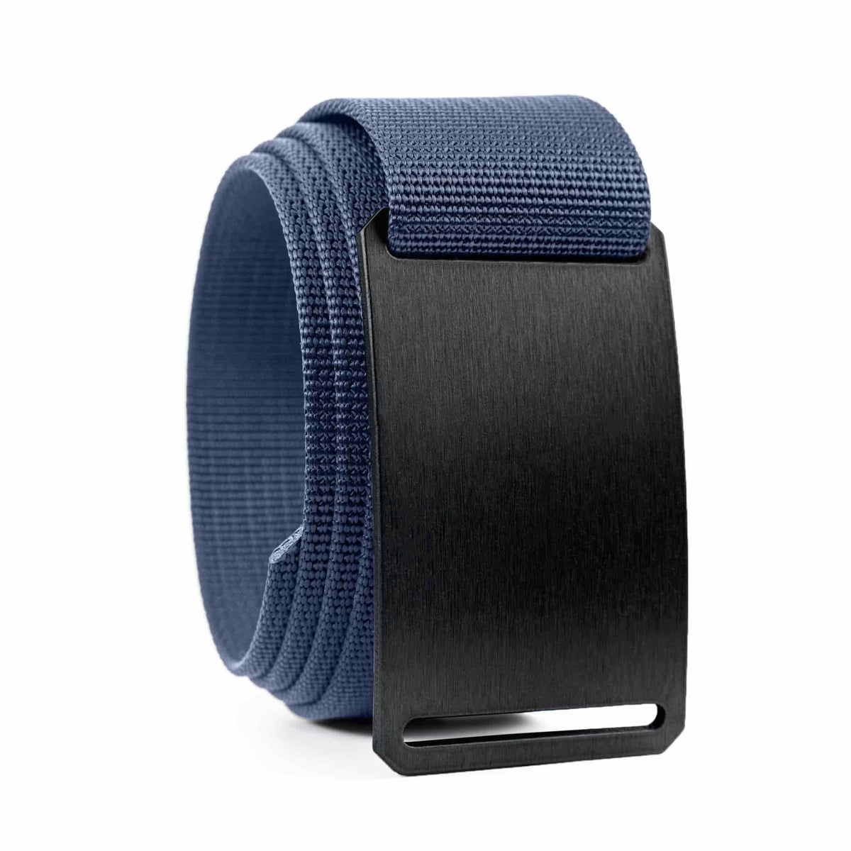 GRIP6 Ninja Belt — matte black buckle on black strap