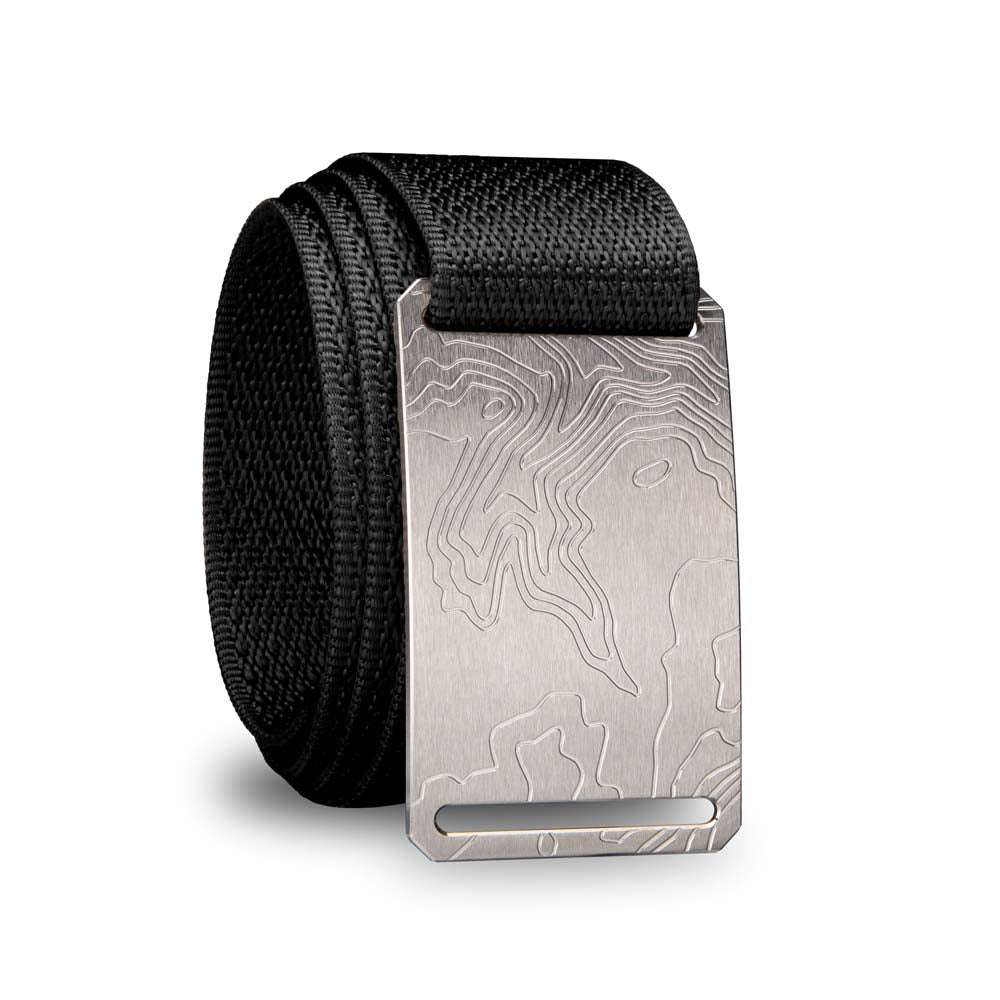 GRIP6 Titanium Contour Natural Belt with black strap