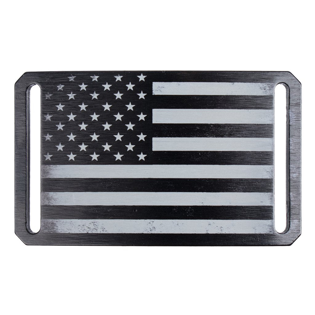 GRIP6 Classic USA Black Flag belt buckle